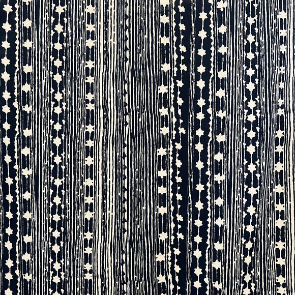 MODCLOTH Top Shirt Plus Sz 1X Blue White Stripe Shoulder Buttons Sleeveless EUC - Picture 5 of 8